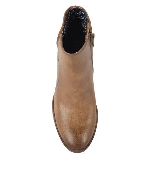Crystal Block Heel Bootie