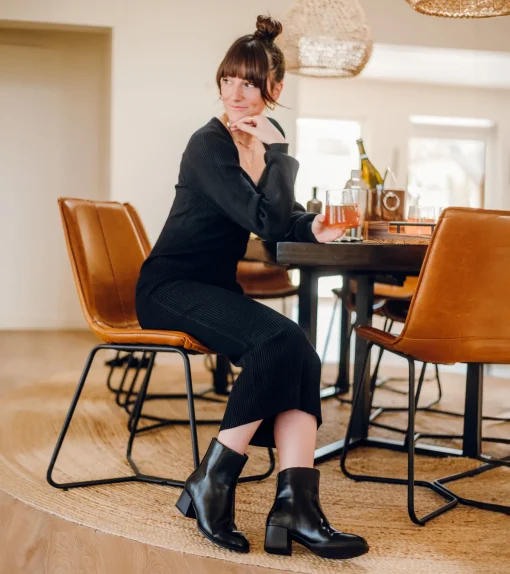 Emilie Block Heel Bootie