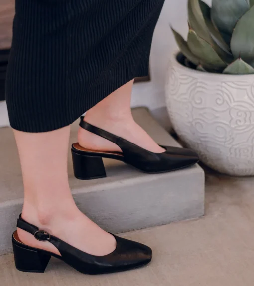 Ester Block Heel Slingback Pump
