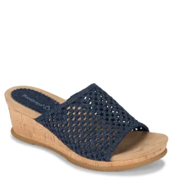 Flossey Wedge Slide Sandal