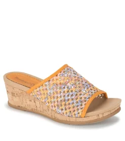 Flossey Wedge Slide Sandal