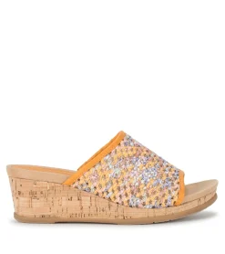 Flossey Wedge Slide Sandal