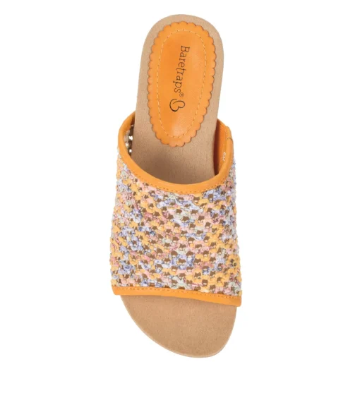Flossey Wedge Slide Sandal