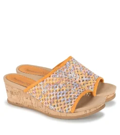 Flossey Wedge Slide Sandal