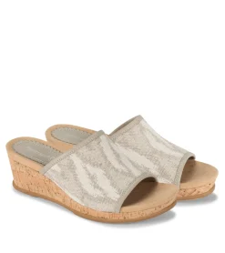 Flossey Wedge Slide Sandal
