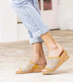 Flossey Wedge Slide Sandal